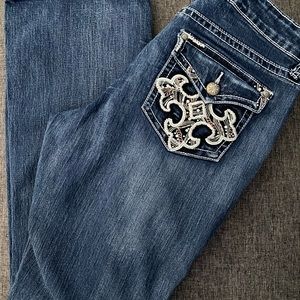 Bootcut embellished denim jeans - Size 12